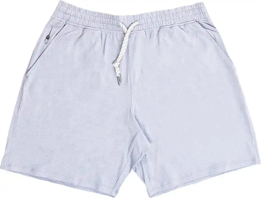Burnside 9857 Dawn to Dusk Shorts - Heather Light Grey - Gray / s