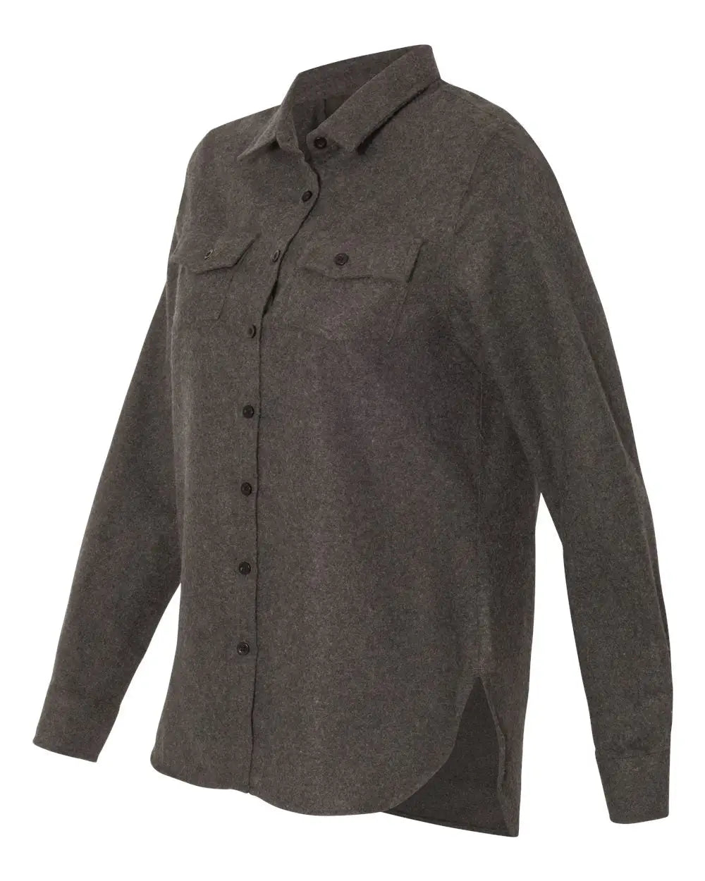 Burnside B5200b Women’s Solid Flannel Shirt - 5200 - Charcoal - Ladies s