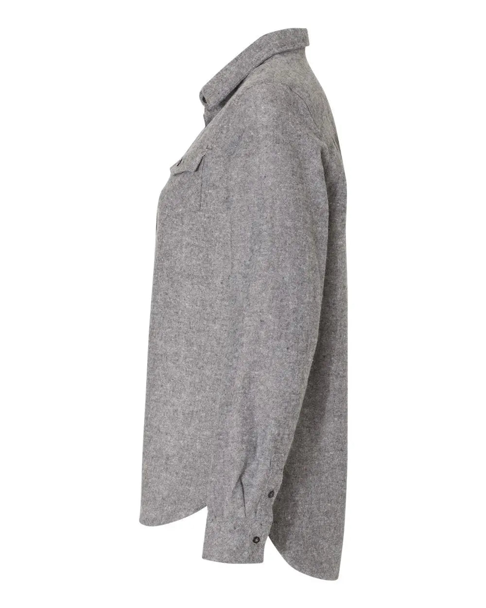 Burnside B5200b Women’s Solid Flannel Shirt - 5200 - Heather Gray