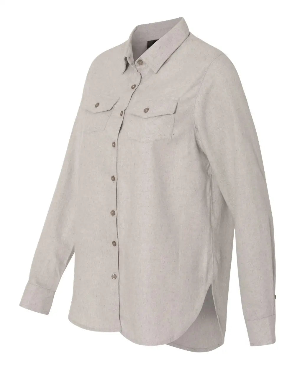 Burnside B5200b Women’s Solid Flannel Shirt - 5200 - Stone - Ladies s