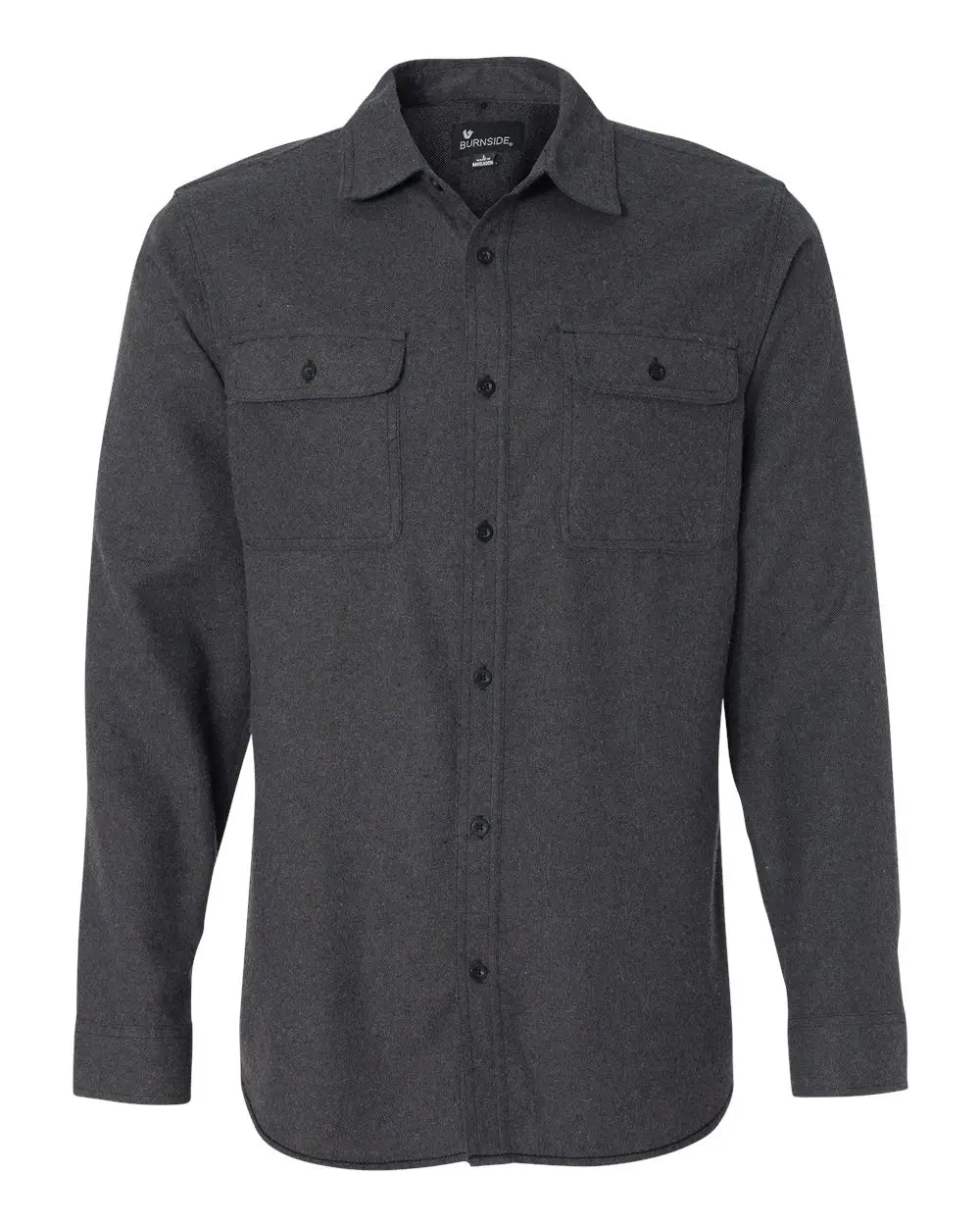 Burnside B8200 Solid Flannel Shirt - 8200 - Charcoal - Adult s