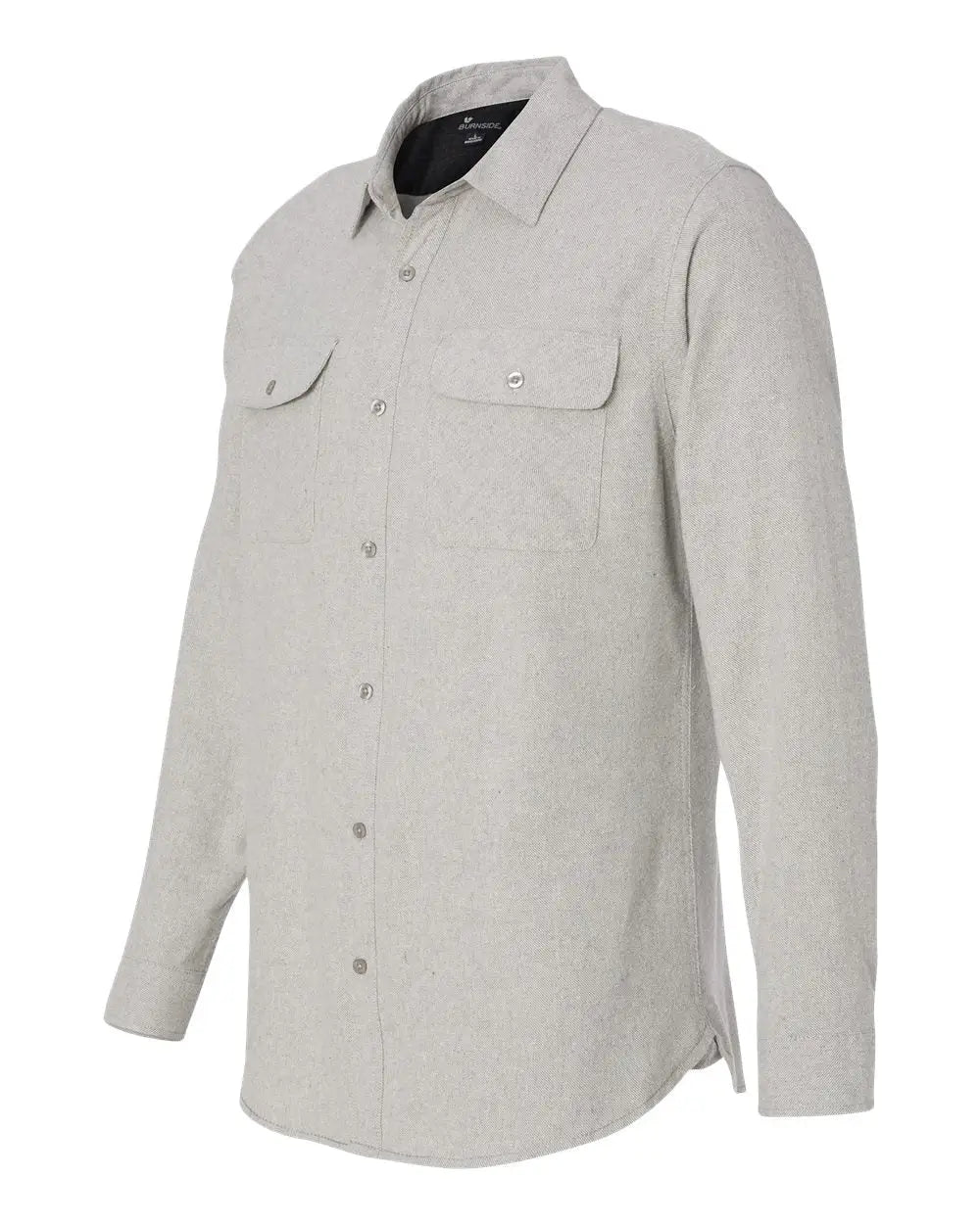 Burnside B8200 Solid Flannel Shirt - 8200 - Stone - Adult s