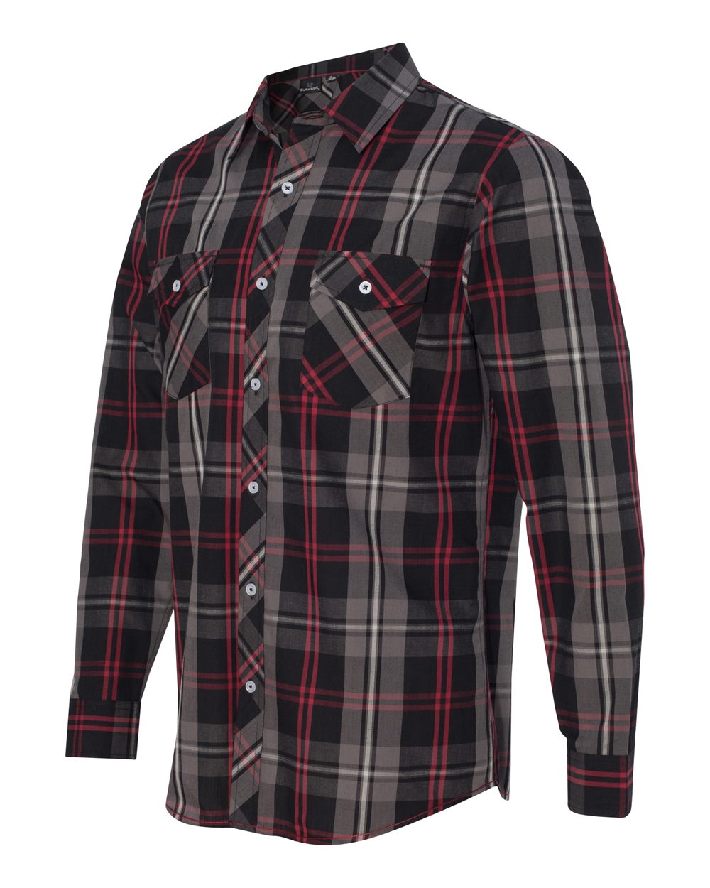 Burnside B8202 Plaid Shirt - 8202 - Red Black - Red/ / Adult s