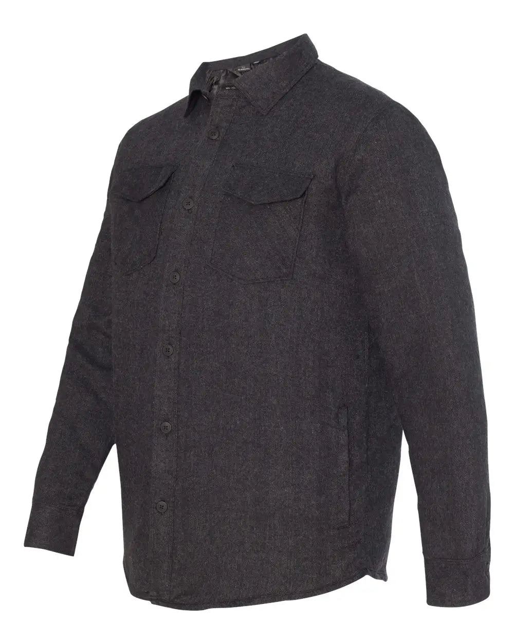 Burnside B8610 Quilted Flannel Shirt Jacket - 8610 - Charcoal - Adult s