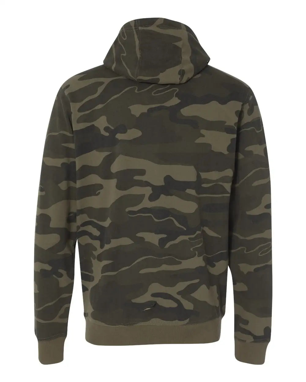 Burnside B8615 Camo Full-zip Hooded Sweatshirt - 8615 - Green