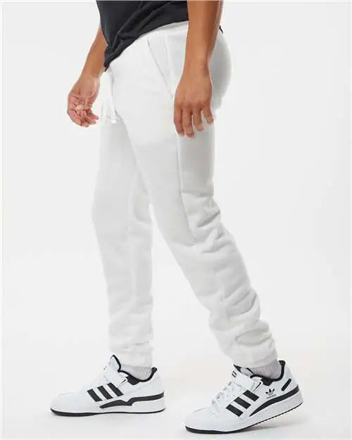 Burnside B8800 Fleece Joggers - 8800 - White