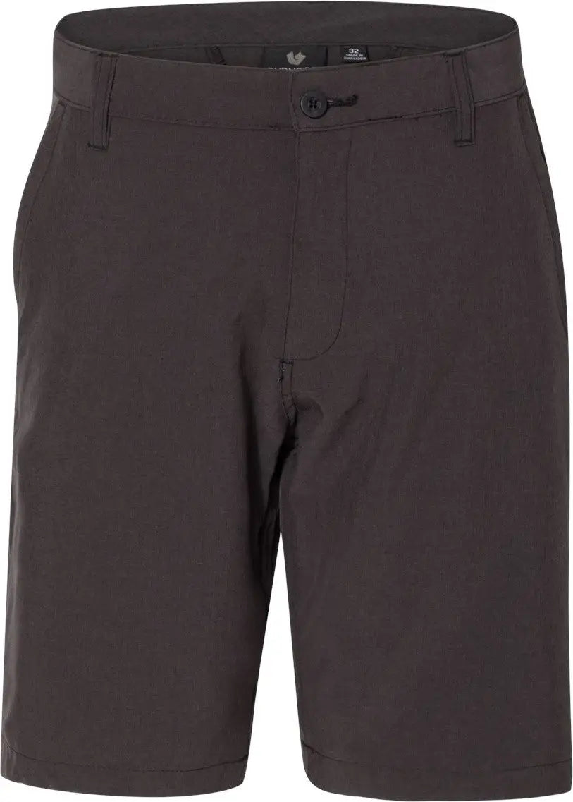Burnside B9820 Hybrid Stretch Shorts - 9820 - Black Heather - 30