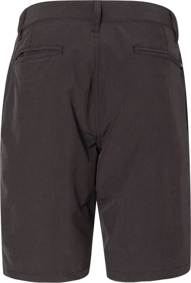 Burnside B9820 Hybrid Stretch Shorts - 9820 - Black Heather - 30