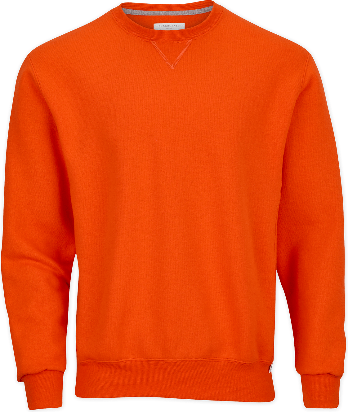 BURNT ORANGE BOXERCRAFT FLEECE CREW  grouped