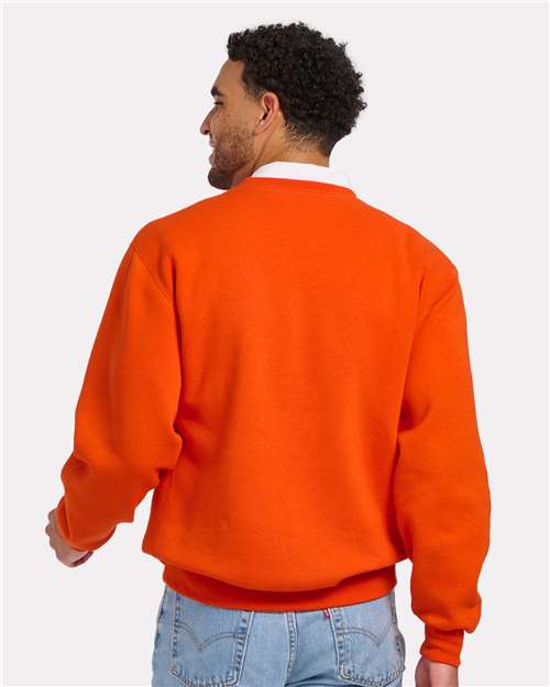 Burnt Orange Fleece Crew Pullover - BM5101