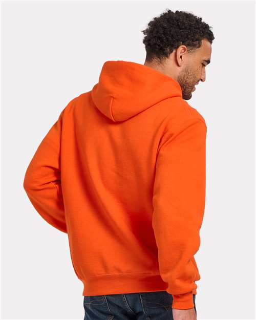 Burnt Orange Fleece Hooded Pullover - BM5302