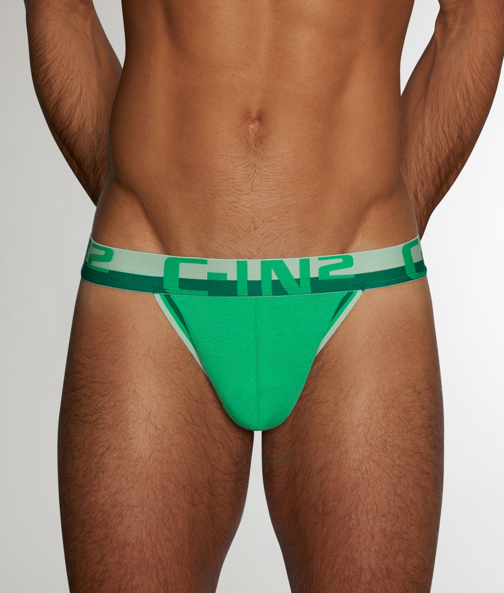 C-in2 Mesh Thong - Galileo Green / Small
