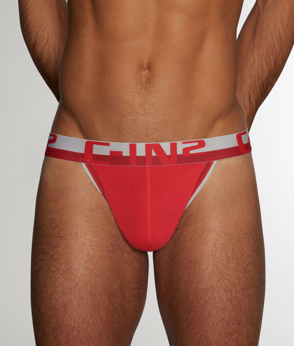 C-in2 Mesh Thong - Randall Red / Small