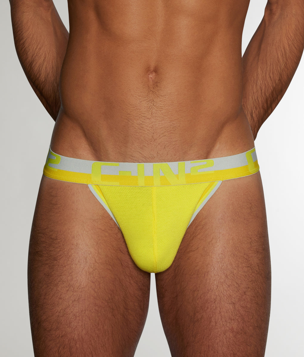C-in2 Mesh Thong - Yaron Yellow / Small