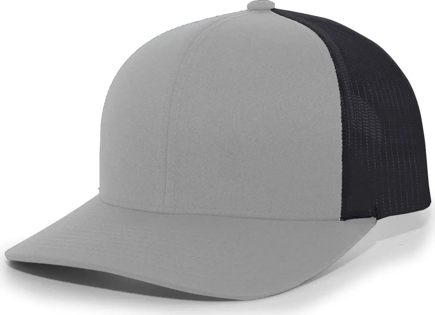 Pacific Headwear 104c Trucker Snapback Cap - Heathergrey Lightcharcoal - Gray Dark / 6 1/2’’ - 7’’