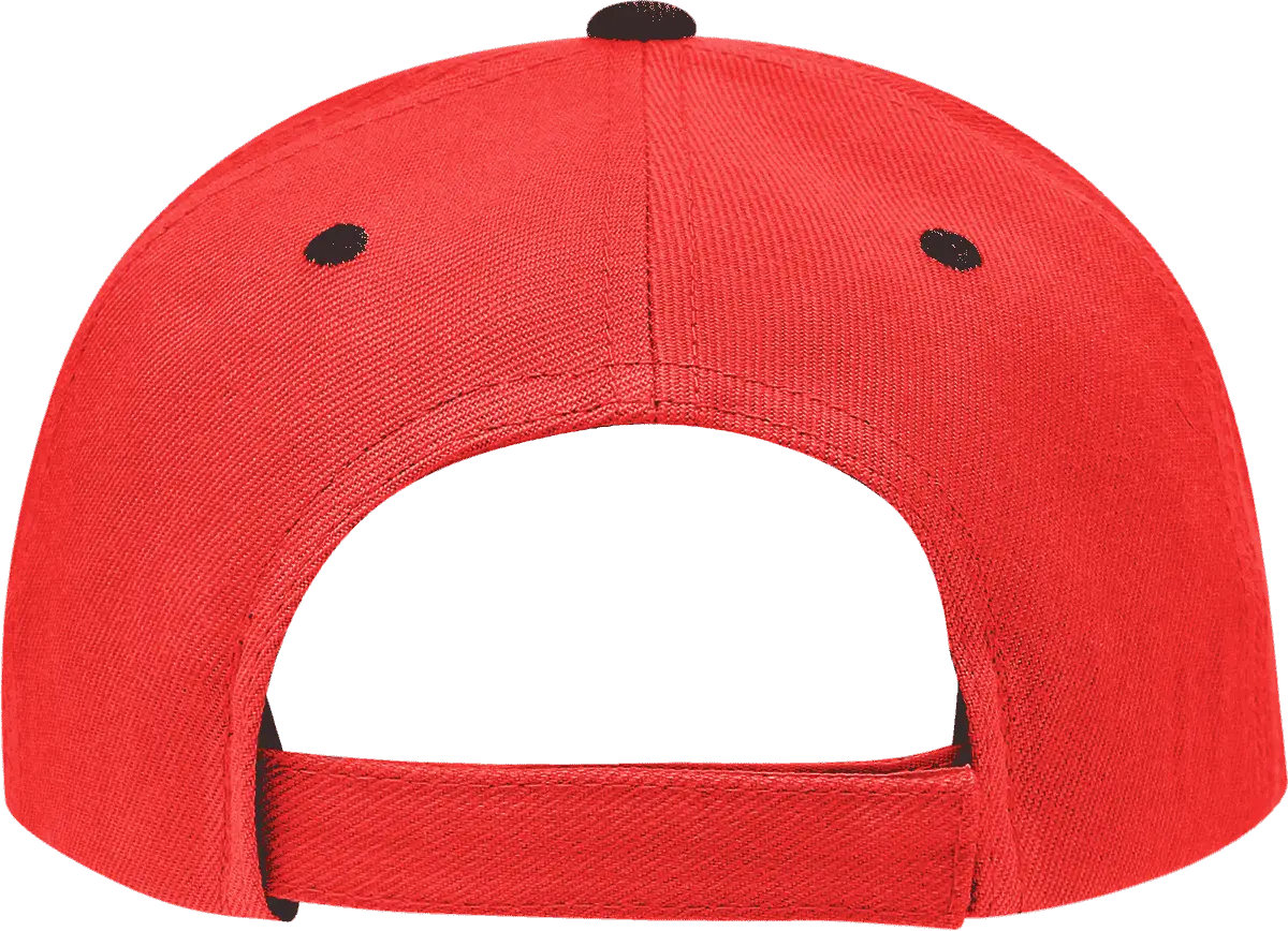 Decky 2003 Sandwich Visor Baseball Cap - Red Black - one Size Fits Most