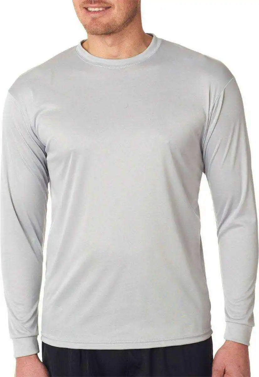 C2 Sport 5104 Long Sleeve Performance Tee Silver