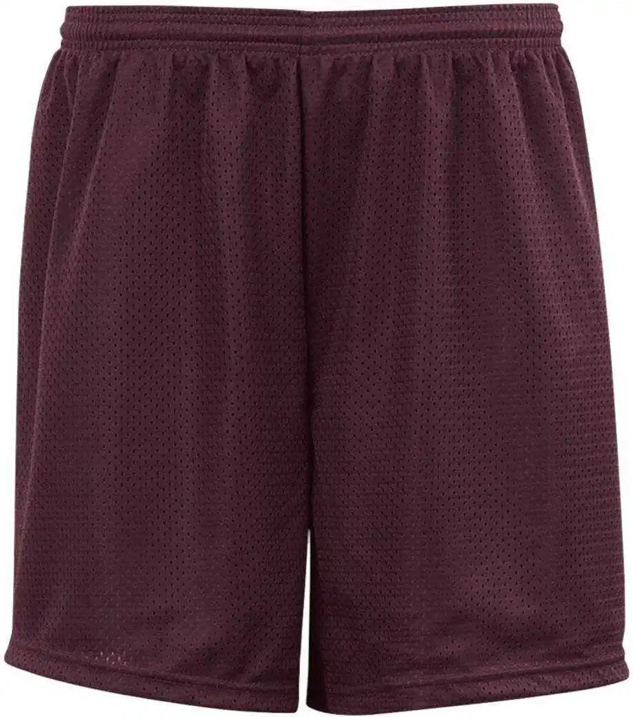C2 Sport 5209 Youth Mesh 6’’ Short Maroon
