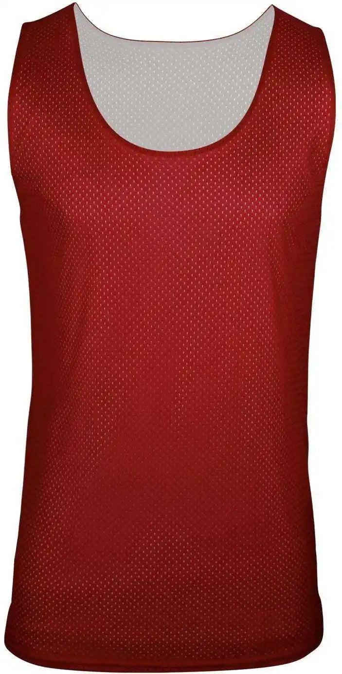 C2 Sport 5228 Reversible. Mesh Youth Tank Red White