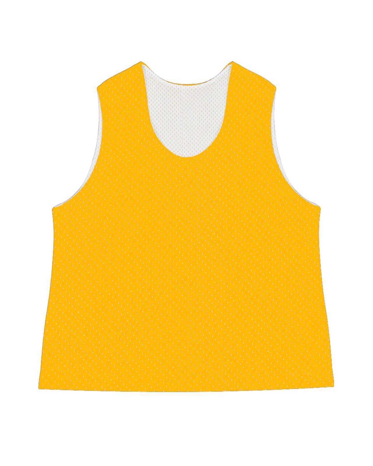 C2 Sport 5260 Mesh Reversible Youth Pinnie - Gold White