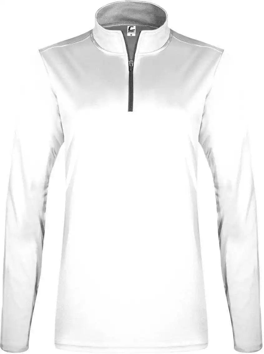 C2 Sport 5602 Women’s 1/4 Zip White