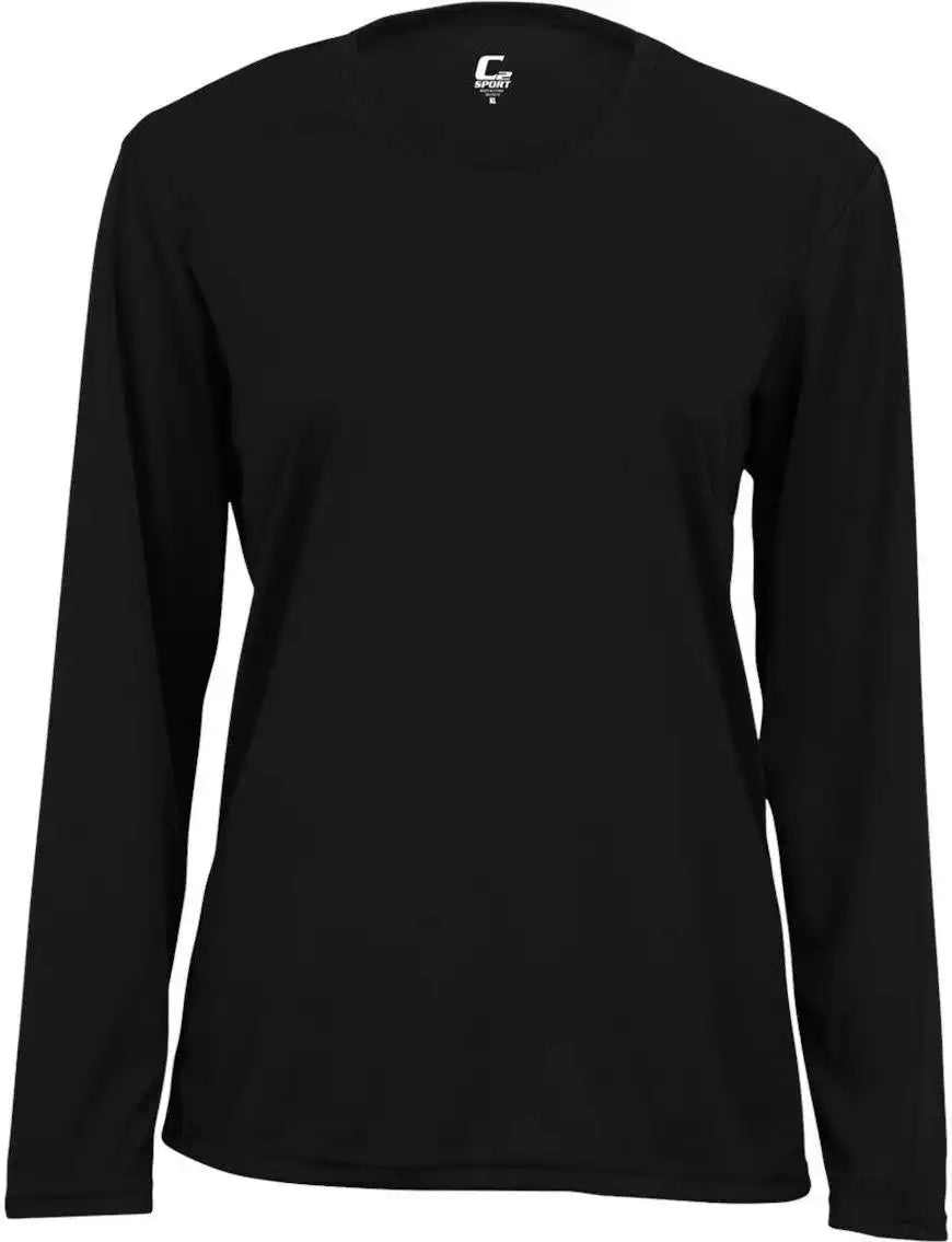 C2 Sport 5604 Long Sleeve Ladies Tee Black