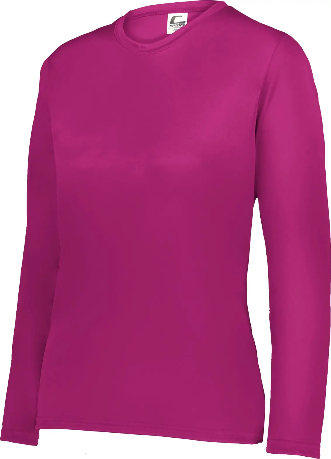 C2 Sport 5604 Long Sleeve Ladies Tee - Hot Pink - Xs