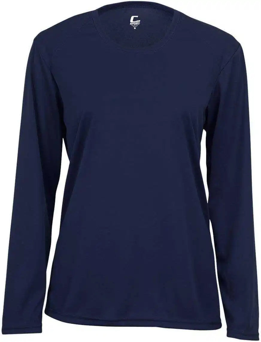 C2 Sport 5604 Long Sleeve Ladies Tee - Navy