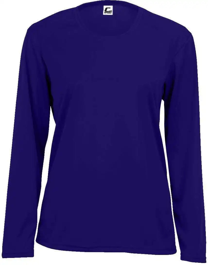 C2 Sport 5604 Long Sleeve Ladies Tee - Purple
