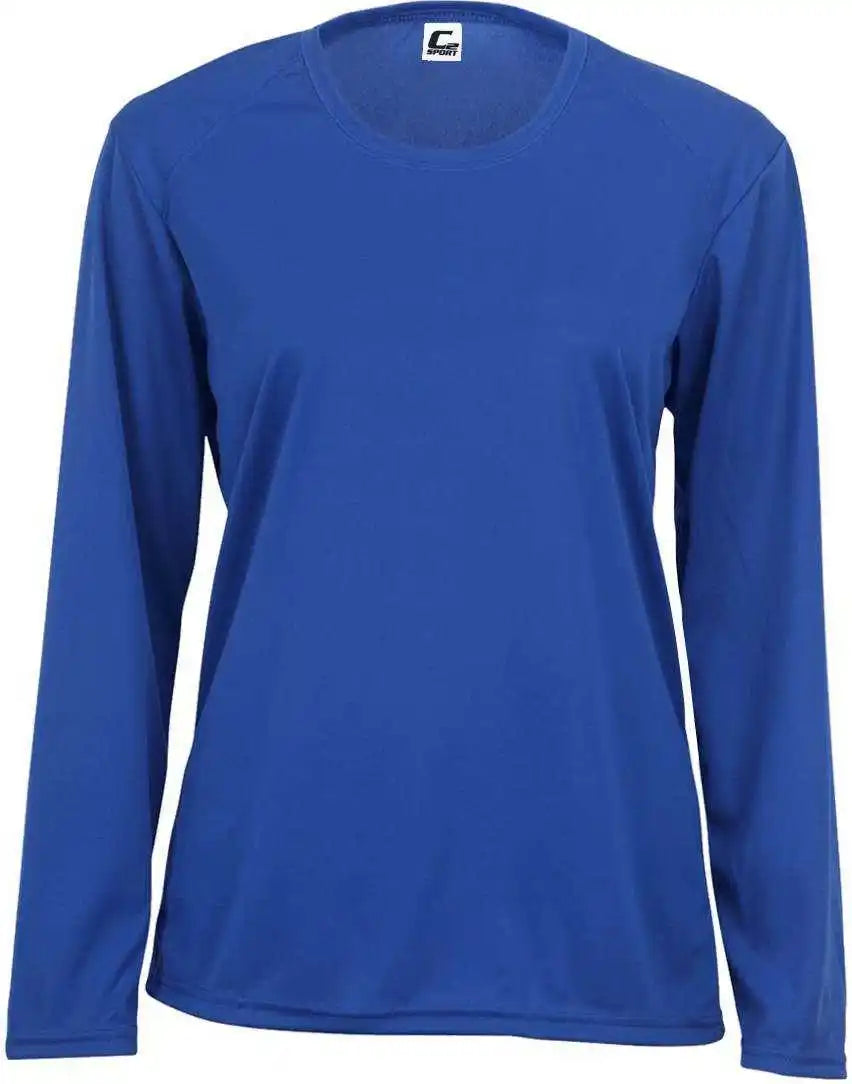 C2 Sport 5604 Long Sleeve Ladies Tee Royal