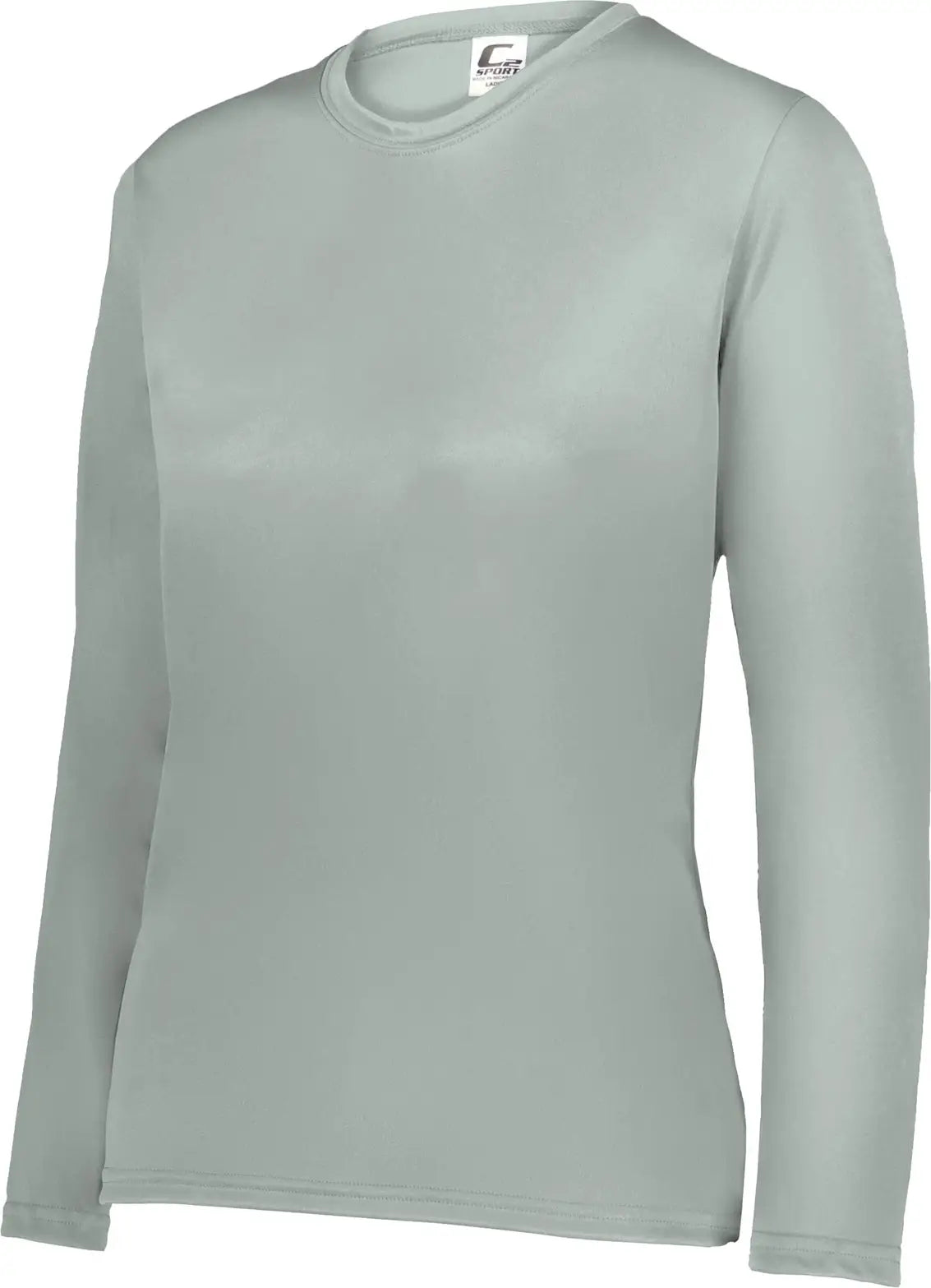C2 Sport 5604 Long Sleeve Ladies Tee - Silver