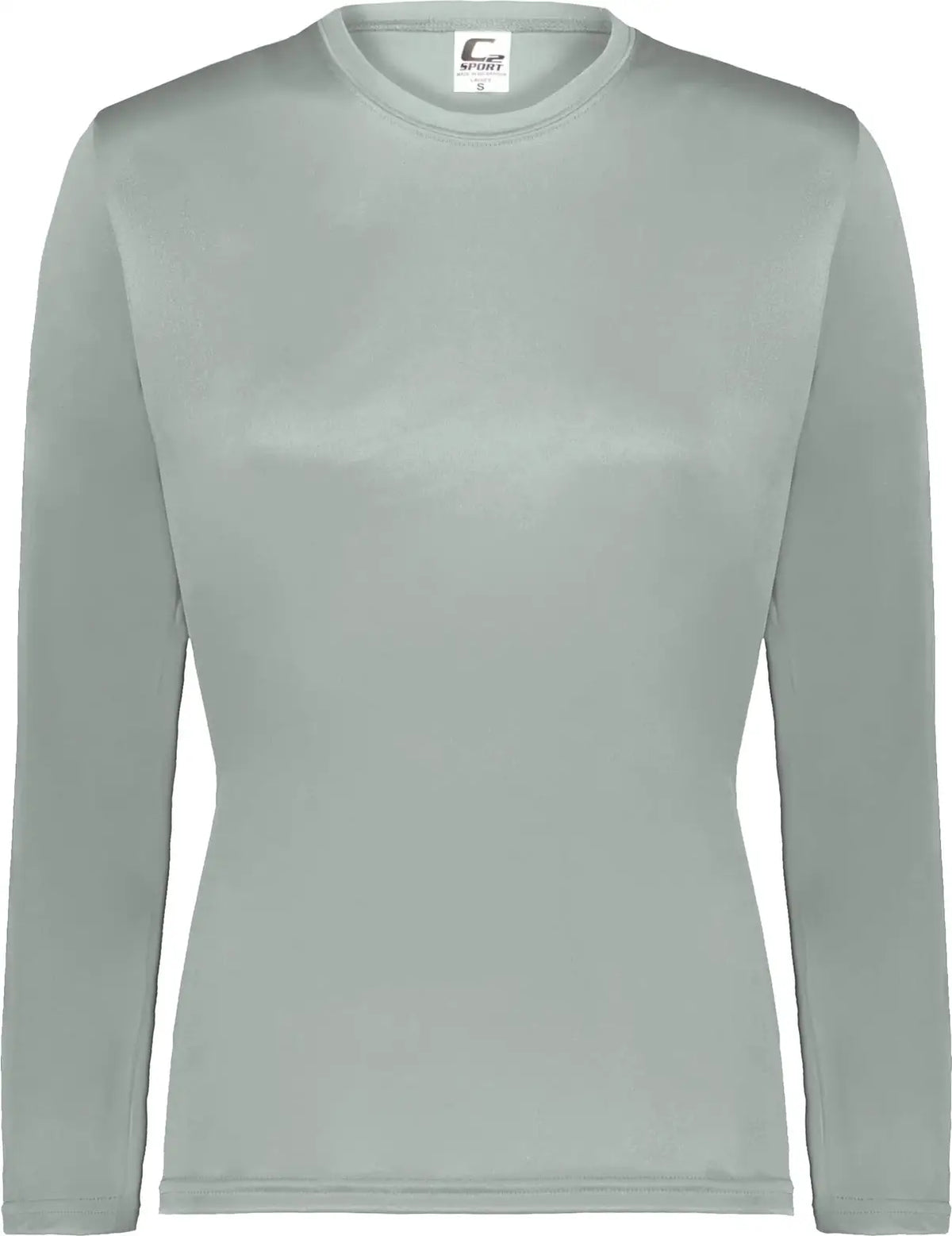 C2 Sport 5604 Long Sleeve Ladies Tee - Silver