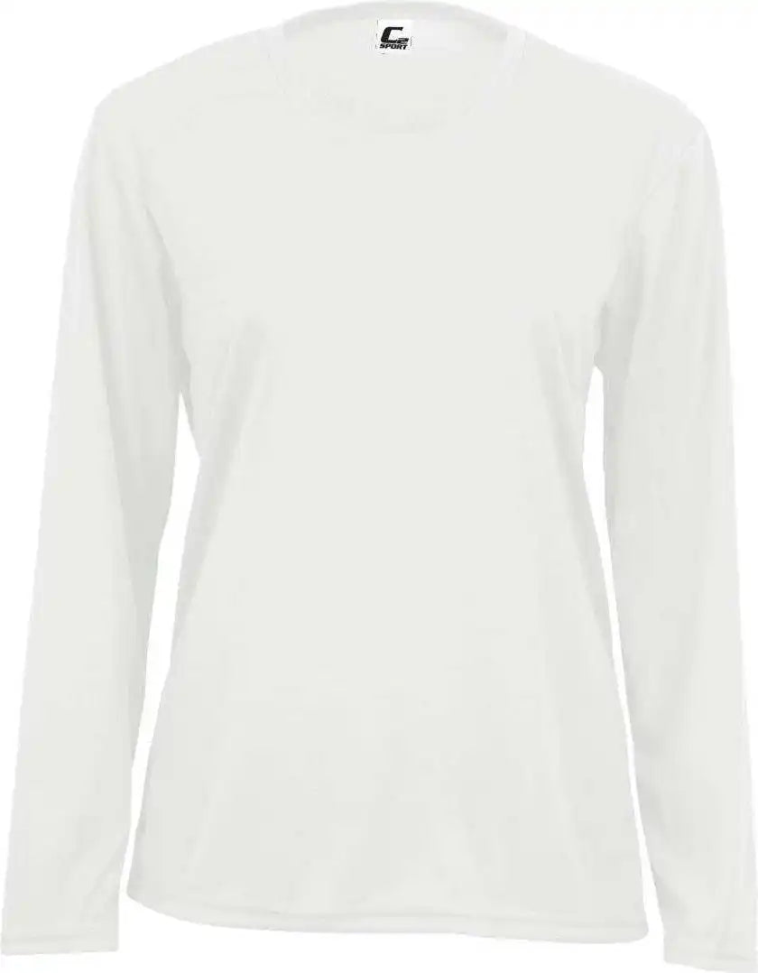 C2 Sport 5604 Long Sleeve Ladies Tee White