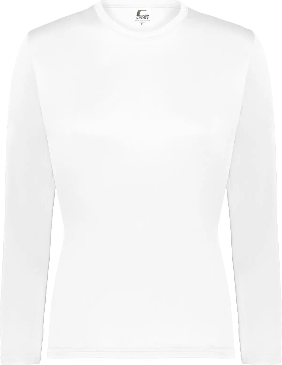 C2 Sport 5604 Long Sleeve Ladies Tee - White