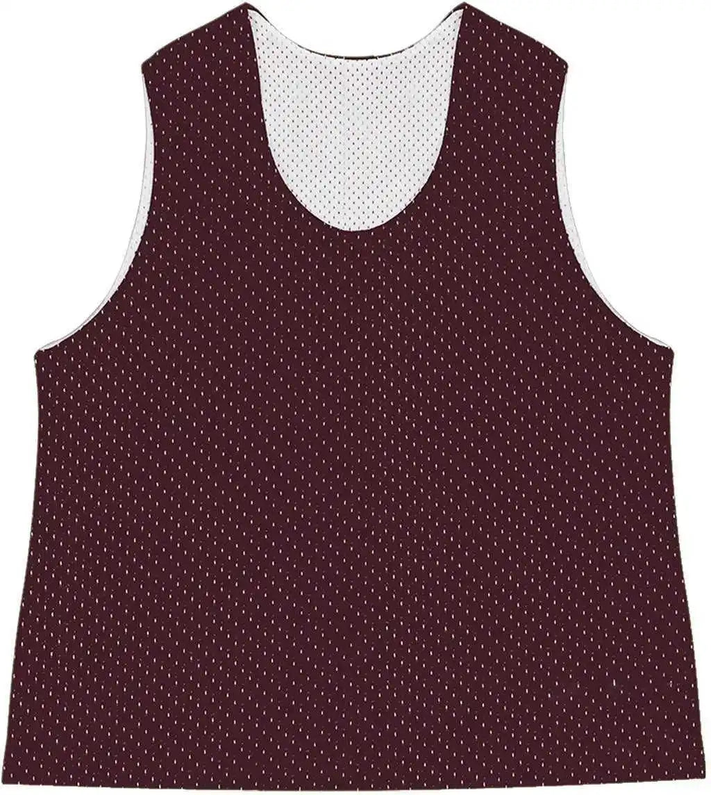 C2 Sport 5660 Mesh Reversible Womens Pinnie - Maroon White