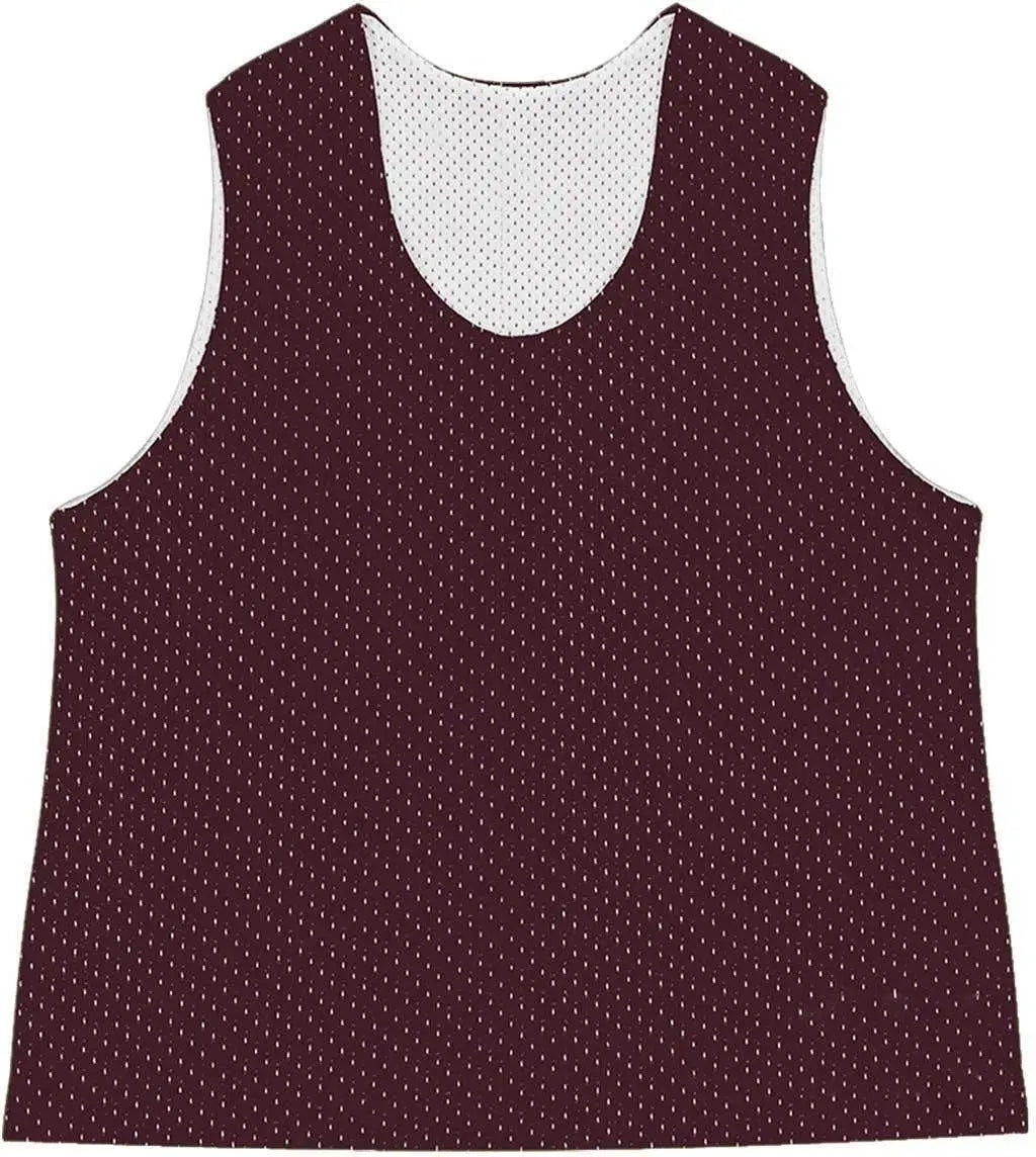 C2 Sport 5660 Mesh Reversible Womens Pinnie - Maroon White