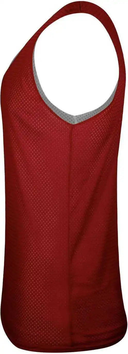 C2 Sport 5678 Reversible. Mesh Womens Tank - Red White
