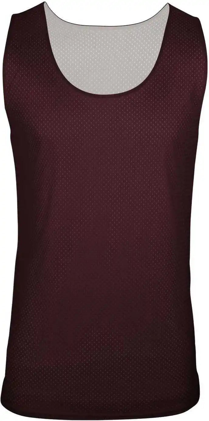 C2 Sport 5729 Reversible. Mesh Tank - Maroon White