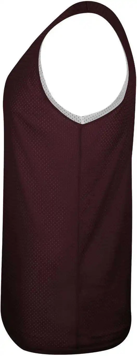 C2 Sport 5729 Reversible. Mesh Tank - Maroon White