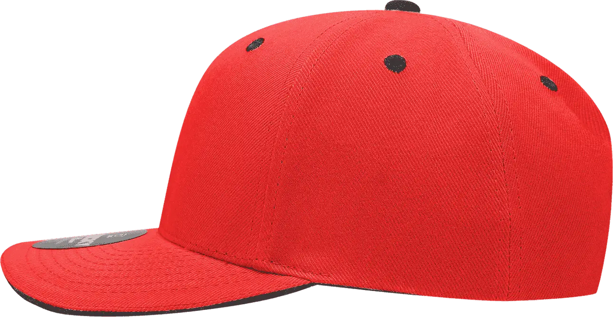 Decky 2003 Sandwich Visor Baseball Cap - Red Black - one Size Fits Most