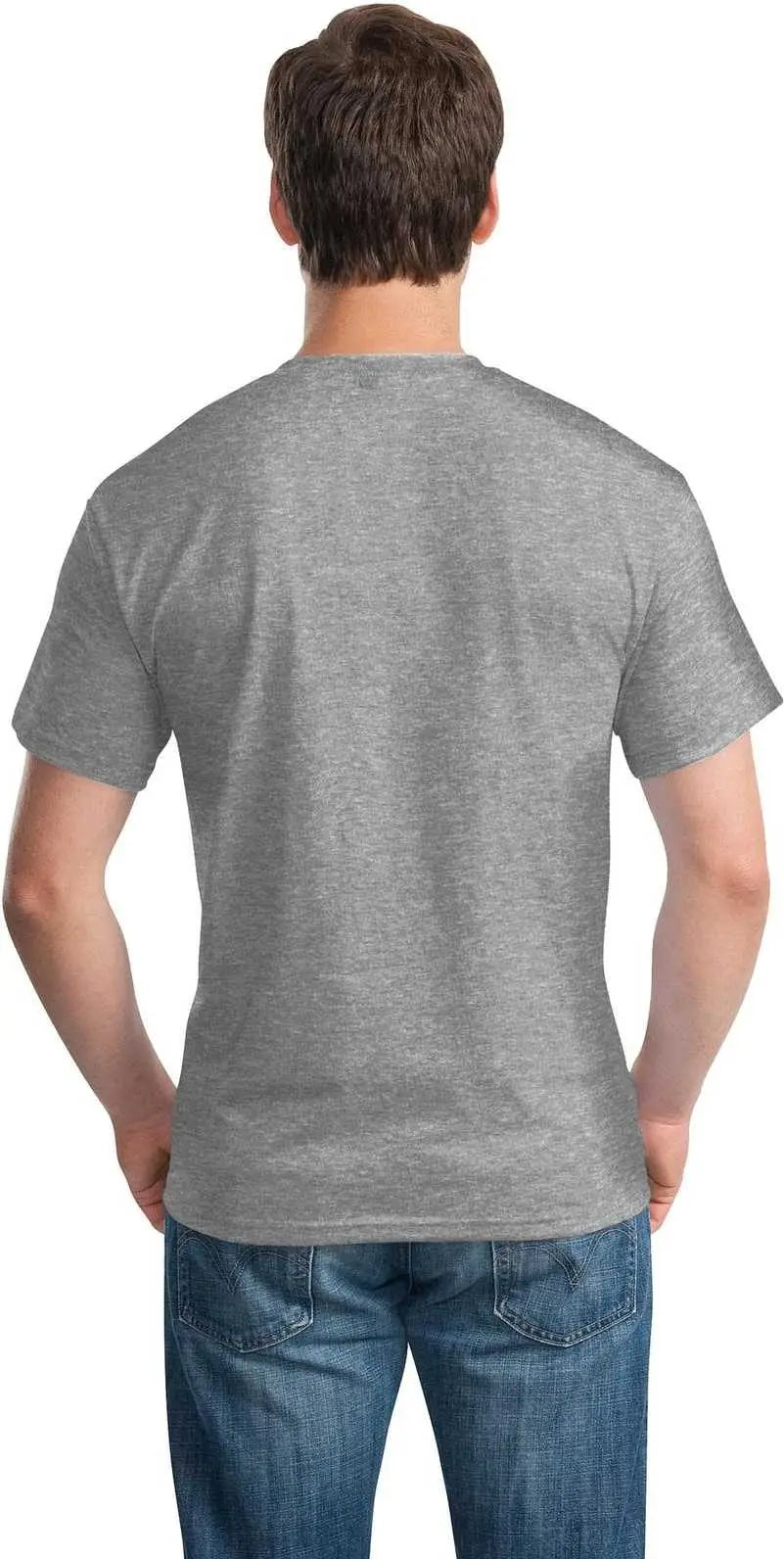 Gildan 8000 Dryblend 50 Cotton/50 Poly T-shirt - Sport Gray