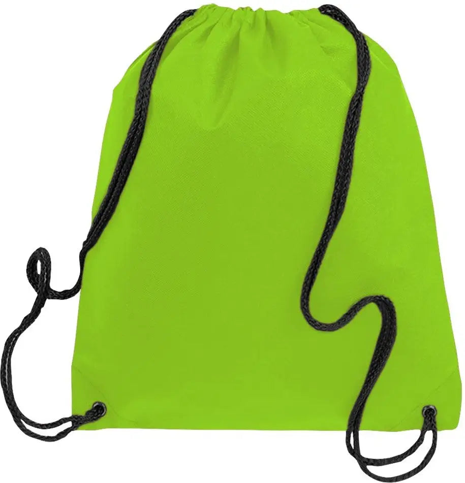 Q-tees Q1235 Non-woven Sportpack - Lime Green - one Size Fits Most