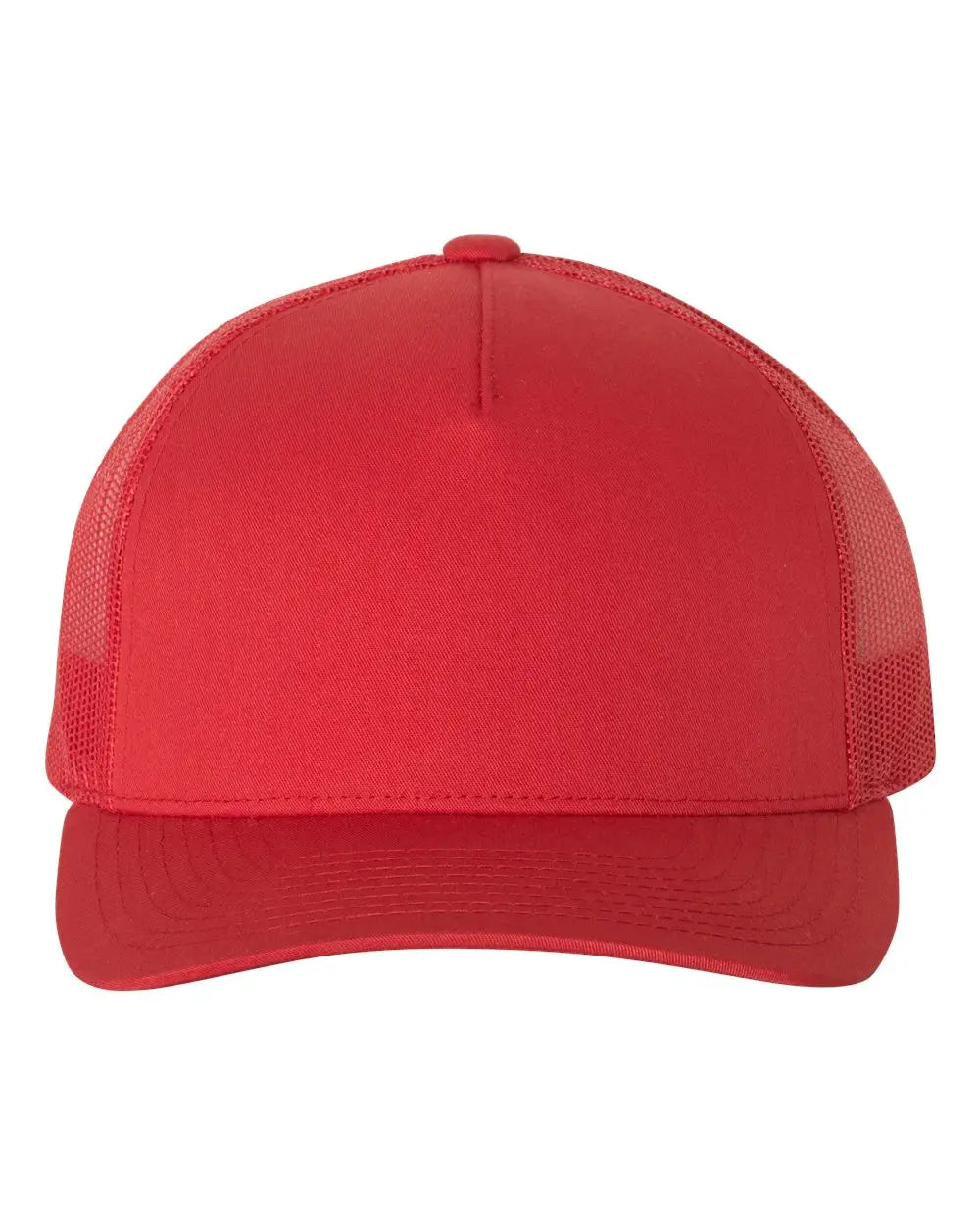 Yp Classics 6506s Five-panel Retro Trucker Cap - 6506 - Red - one Size Fits Most