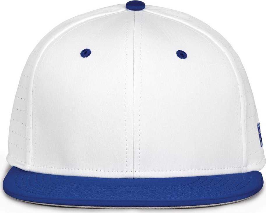 The Game GB998 Perforated GameChanger Cap - White Royal - HIT a Double - 2