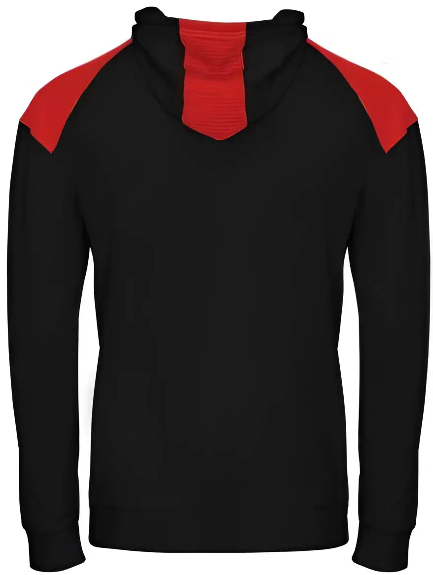 Badger Sport 2440 Breakout Performance Fleece Youth Hoodie - Black Red