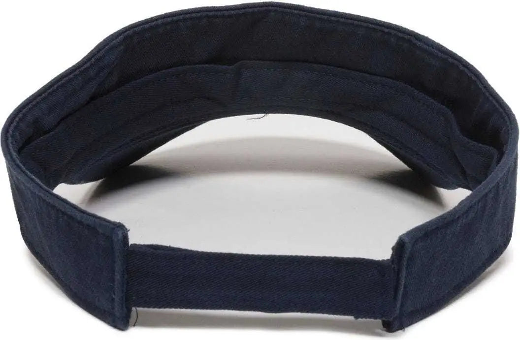Oc Sports Gwtv-100 Adjustable Garment Washed Twill Visors - True Navy - 6 7/8’’ - 7 1/2’’