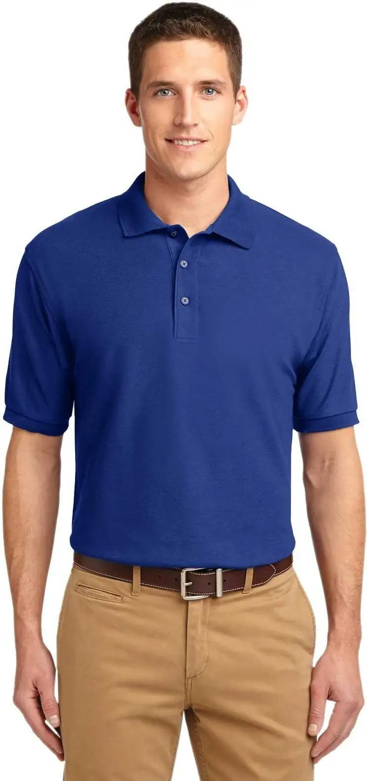 Port Authority K500es Extended Size Silk Touch Polo - Royal