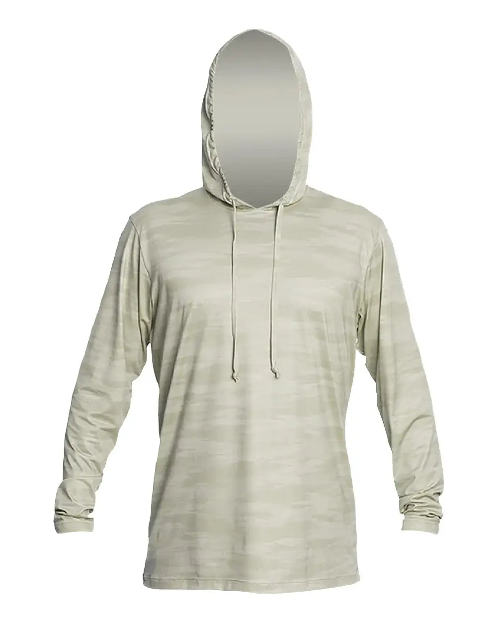 Anetik Mvlprh8 Low Pro Tech Hooded Long Sleeve T-shirt - Stone Camo - Ivory / Xs