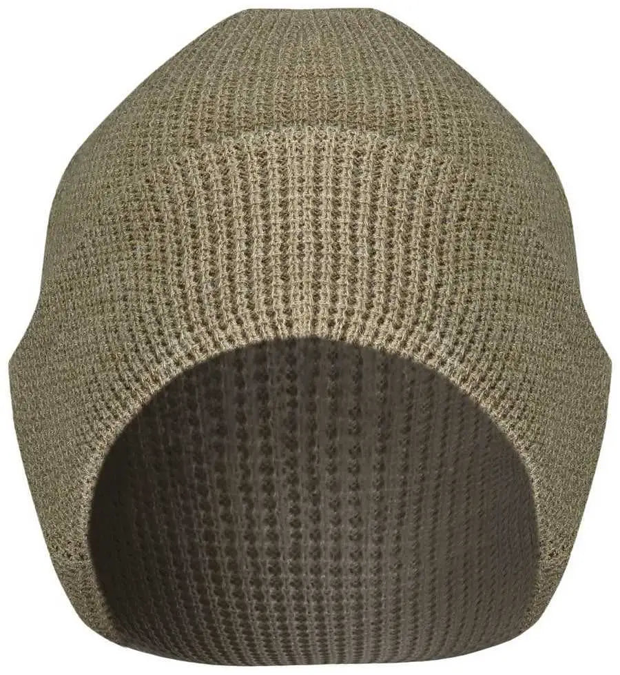 Pacific Headwear 627k Waffle Knit Cuff Beanie - Walnut - Dark Gray / 7’’ - 7 7/8’’
