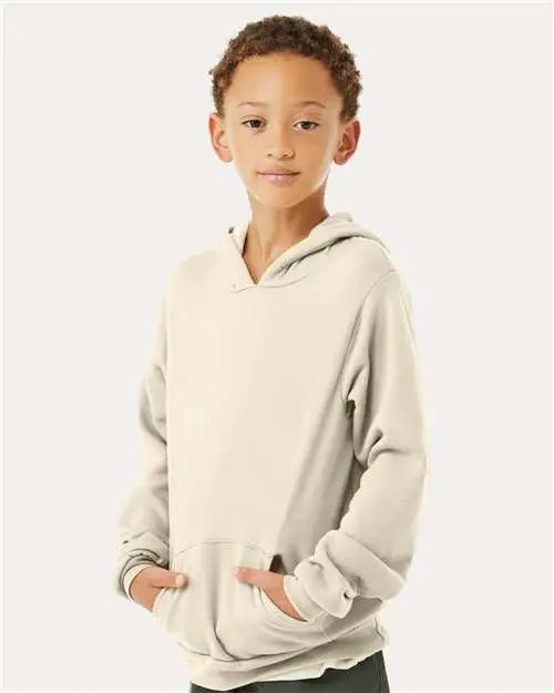 Bella + Canvas 3719y Youth Sponge Fleece Hoodie - Natural